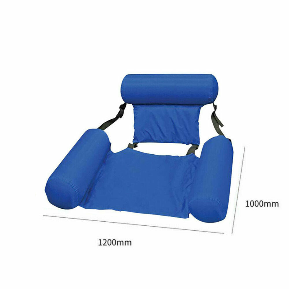 Floating Water Hammock Adult Pool Float Inflatable Lounge Seat Pillow Lounger