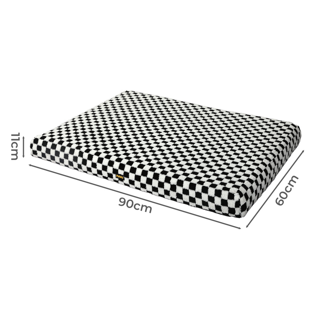 Large 90x60cm Pet Dog Puppy Bed Washable Sherpa Indoor Calming Washable Cushion Mattress Mat Matress Pad