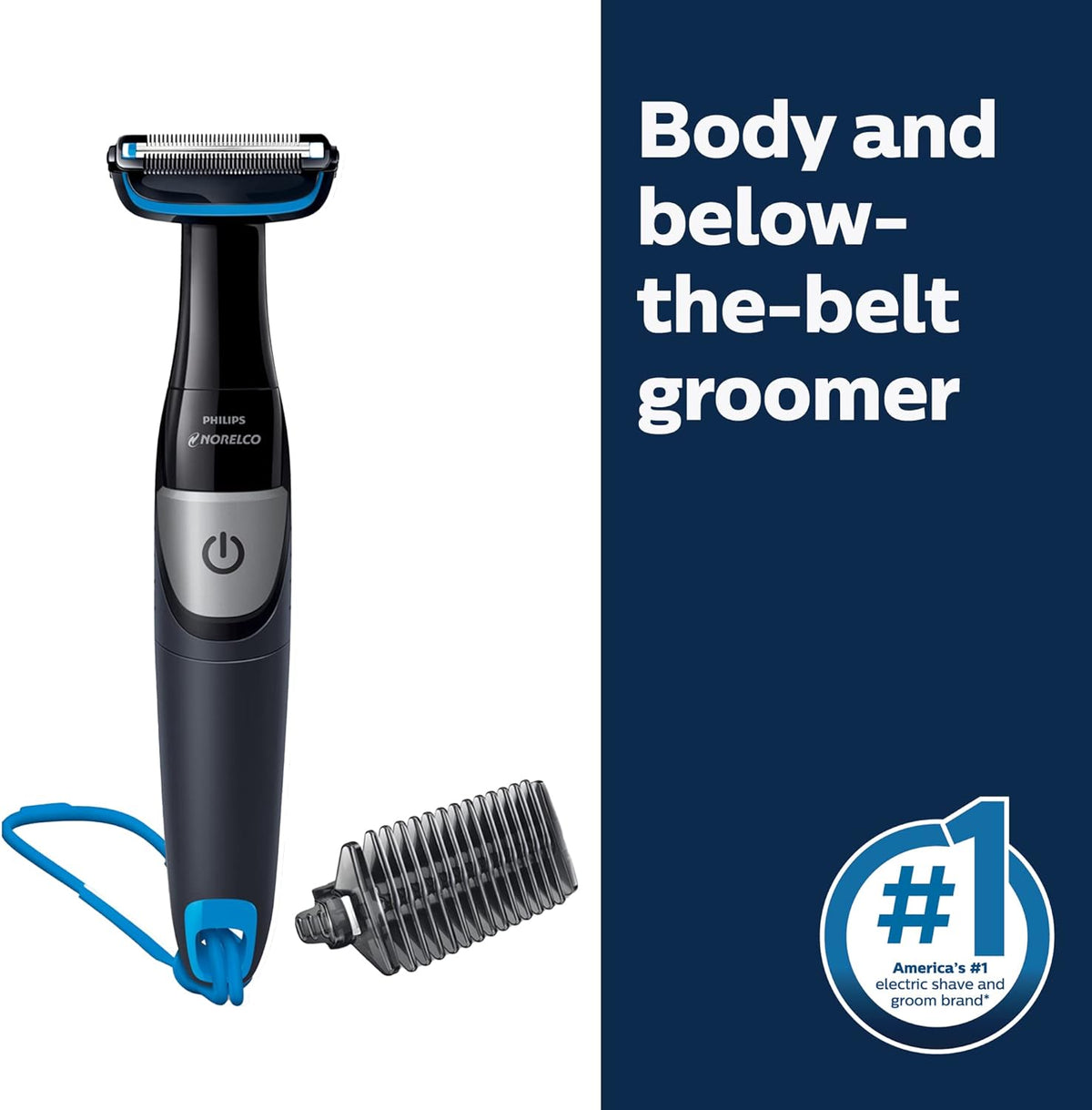 Philips Body Groomer | Men's Cordless Groin Pubic Ball Manscaper | Battery Hair Trimmer Shaver