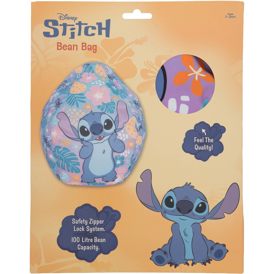 Kids Toddler Stitch Bean Bag Cover | Disney Movie Preschool Girls TV Chair Seat Lounger Chair