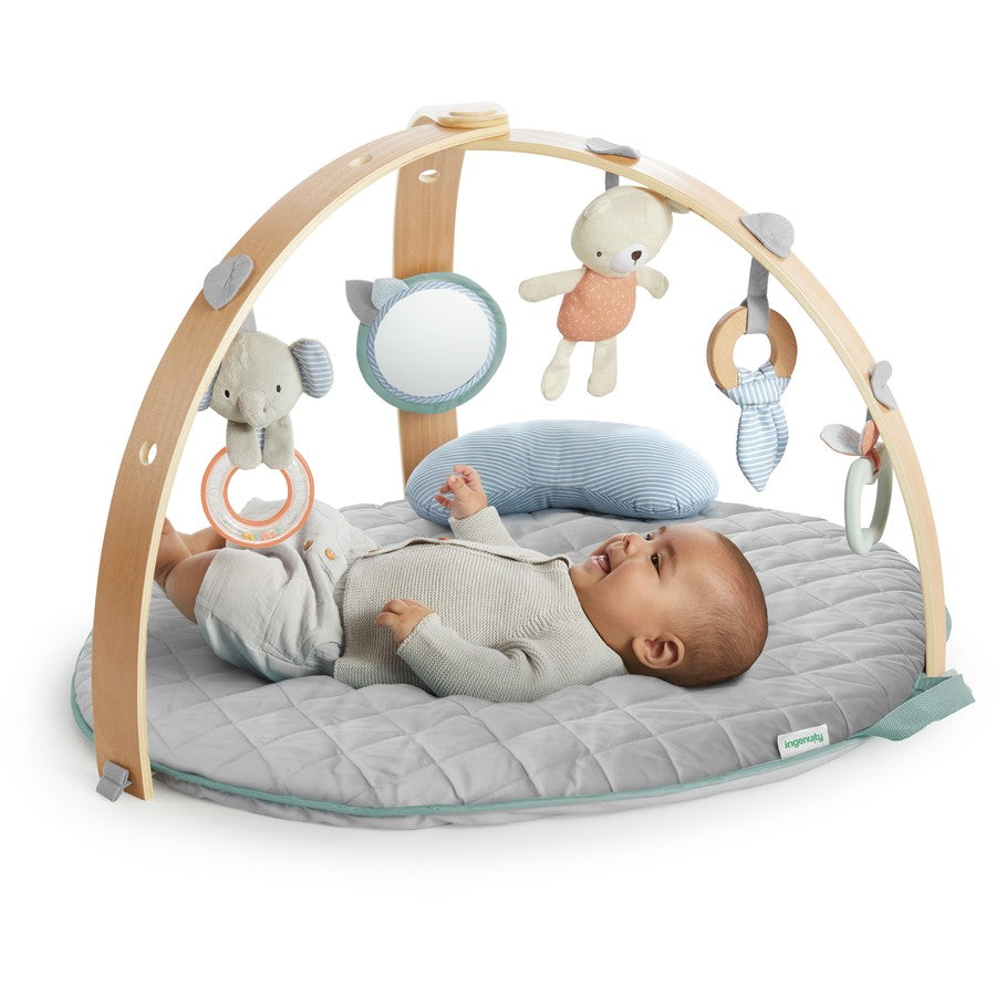 Ingenuity Baby Gym Activity Mat Playmat | Tummy Time Kick & Play Piano Gym Toddler Newborn Infant