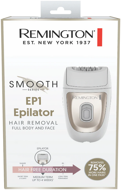 Remington Women's Smooth Epilator | Handheld Electric Tweezer Legs Arms Bikini Epilation | Ladies Hair Removal