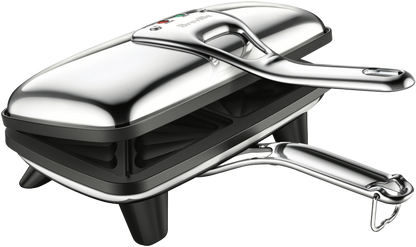 Breville Heavy Duty Sandwich Press | 2 Slice Jaffle Toastie Maker | Toasted Paninis Non-Stick