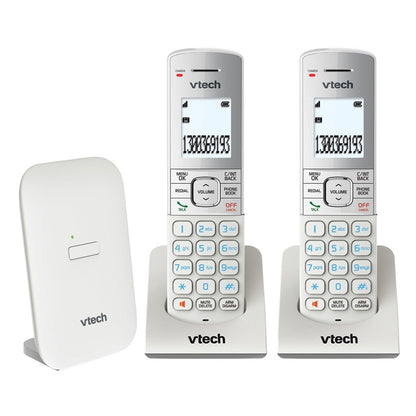 Vtech Cordless 2 Handset Phone | Home Office Telephone WIFI Friendly | Answering Machine