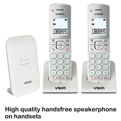 Vtech Cordless 2 Handset Phone | Home Office Telephone WIFI Friendly | Answering Machine