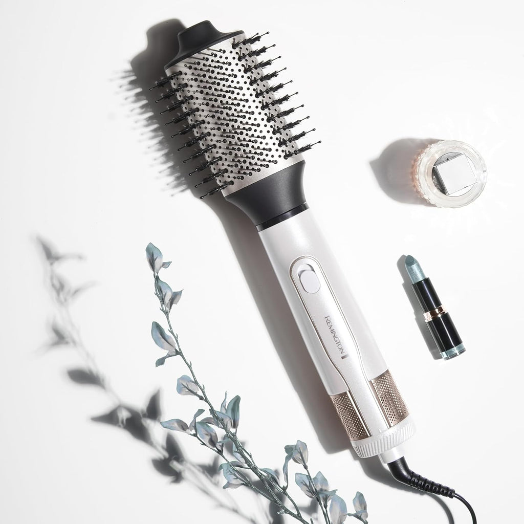 Remington Volumising Blow Dry Brush, 1200W Ceramic Heated Hot Hair Air Styler Dryer