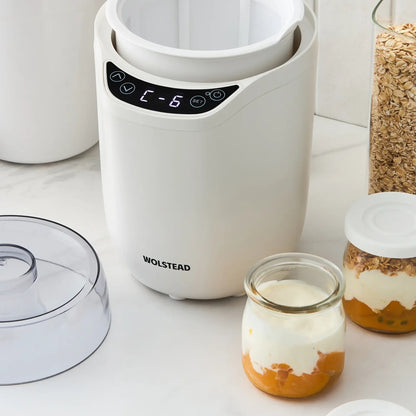 Wolstead 2 in 1 Yoghurt Maker and Fermenter | Makes Yoghurt, Tangy Kimchi, Rice Wine, Picked Vegetables | LED DIsplay