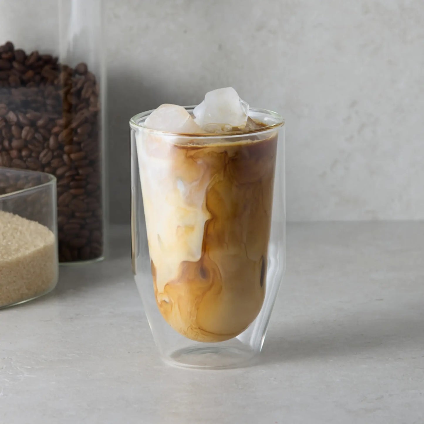 2x Double Wall Glass 460mL Tea Coffee Espresso Cappuccino Water Glass Mug Cup