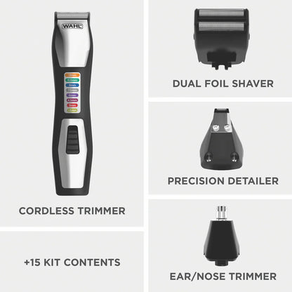 Wahl Beard Mustache Trimmer | 60mins Cordless Precision Clipper | Men's Trimmer Blades