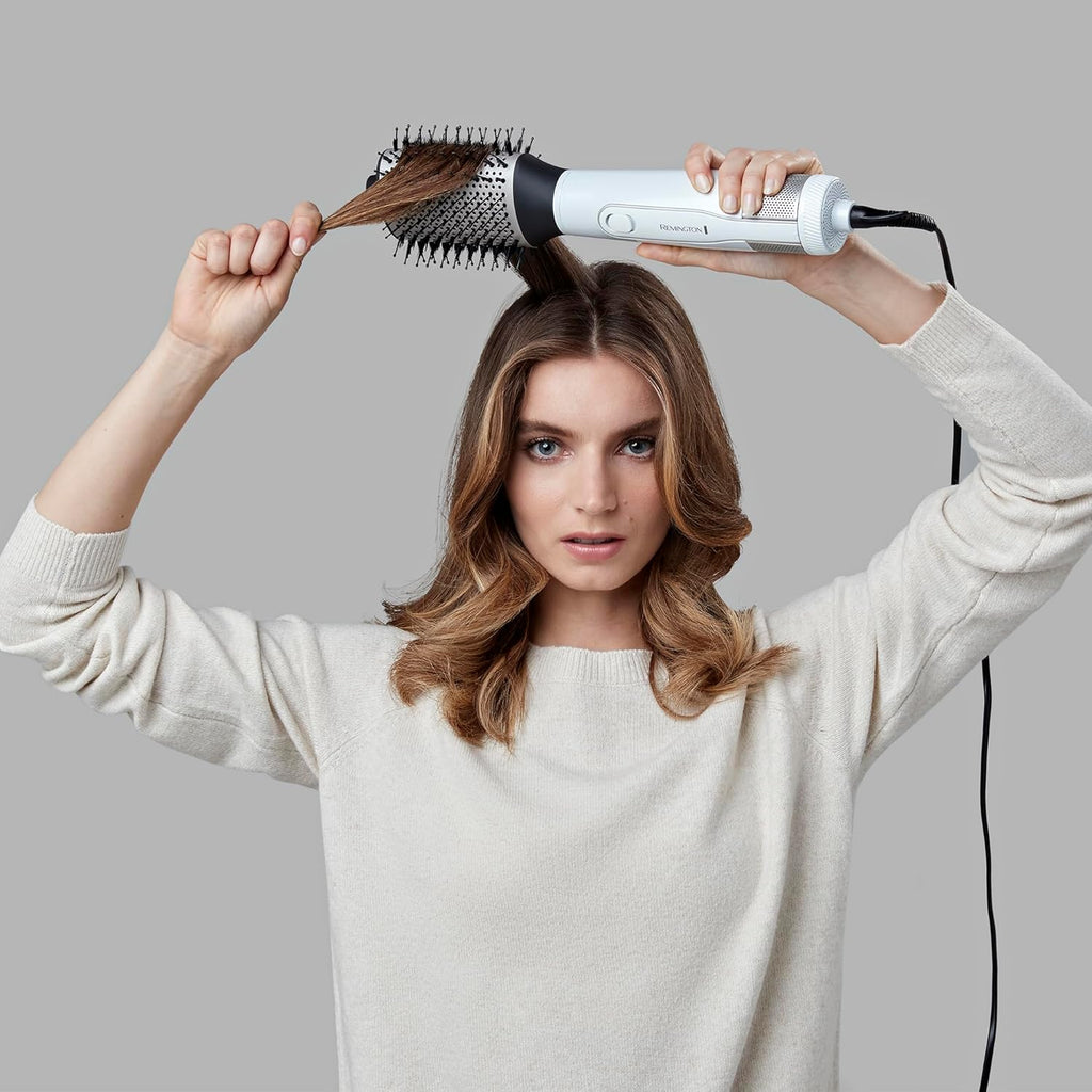Remington Volumising Blow Dry Brush, 1200W Ceramic Heated Hot Hair Air Styler Dryer