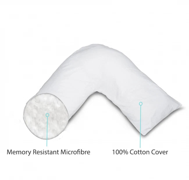 V-Shaped Bedroom Decorative Pillow Neck Back Bed Sitting Support nursing Baby