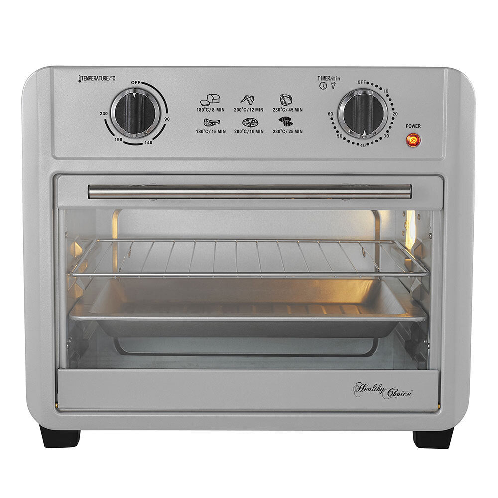 Electric Convection Air Fryer Oven 23L Airfryer 1700W Food Cooking Benchtop Stainless Steel