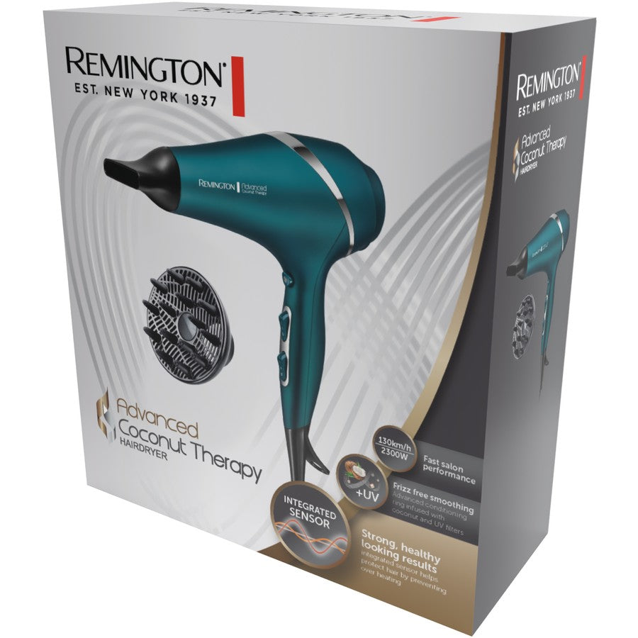 Remington 2300W Hair Dryer Salon Quality Blow Dryer Blow-Dry 3 Heat 2 Speed Drying