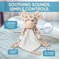 Musical Light-Up Giraffe Musical Comforter Baby Infant Toddler Comforter Comfort Toy - White Noise Lullaby - Machine Washable