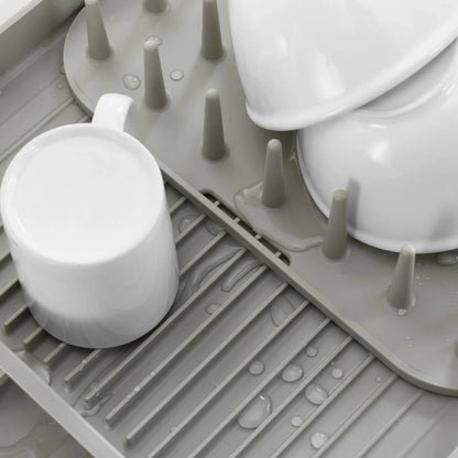 Joseph Joseph Expandable Dish Drying Rack | Plate Bowl Drainer Cutlery Holder | Kitchen Organizer Storage
