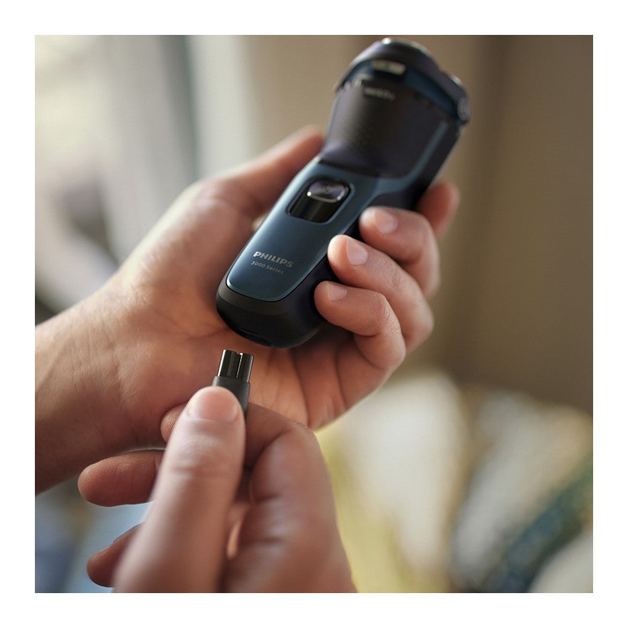 Philips Cordless Electric Shaver Men's Sensitive Wet Dry Razor Beard Shaver Clipper, Pop-Up Trimmer, Head Shaver