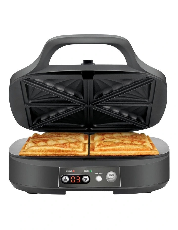 Breville Toastie Sandwich Maker | 4 Slice Jaffle Press Sandwich Machine | Electric Benchtop Cooker