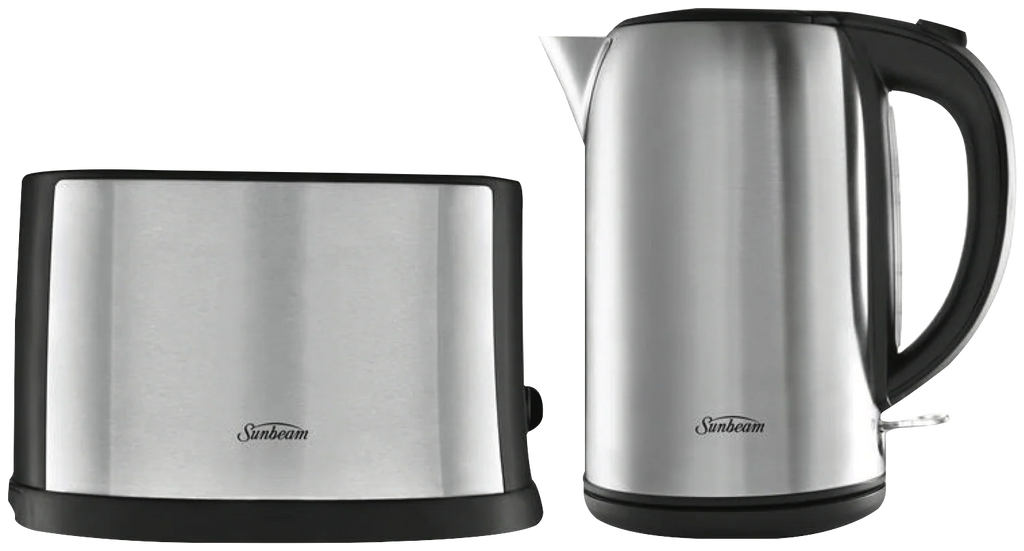 Sunbeam 1.7L Kettle /2 Slice Bread Toaster Pack Breakfast Maker Machine Kitchen