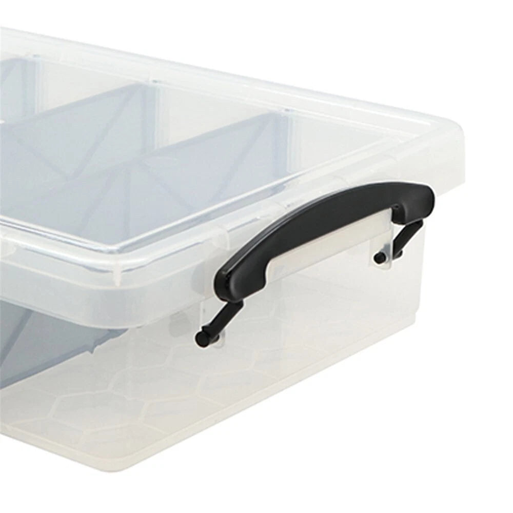 Boxsweden Storage Organiser 6L Container Box Clear Jewellery Craft Stationary Box