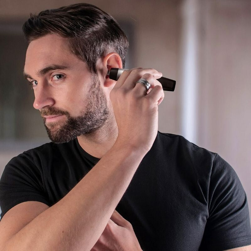 Wahl Men's Cordless Nose Ear Eyebrow Trimmer Wet and Dry Portable Hair Clipper Groomer