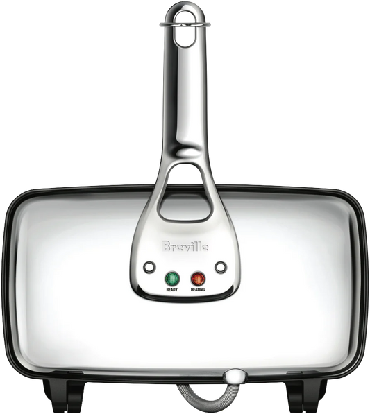 Breville Heavy Duty Sandwich Press | 2 Slice Jaffle Toastie Maker | Toasted Paninis Non-Stick