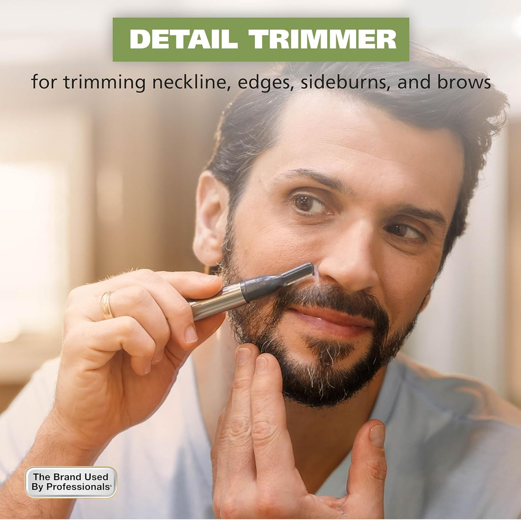 Wahl Micro Groomsman, Men's Personal Detail Trimmer Nose Ear Eyebrow Sideburns, Battery Travel Hair Clipper
