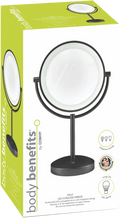 Cordless Magnification Mirror LED Lighting Portable Make-up Grooming Mirror for Tweezing Makeup Skincare