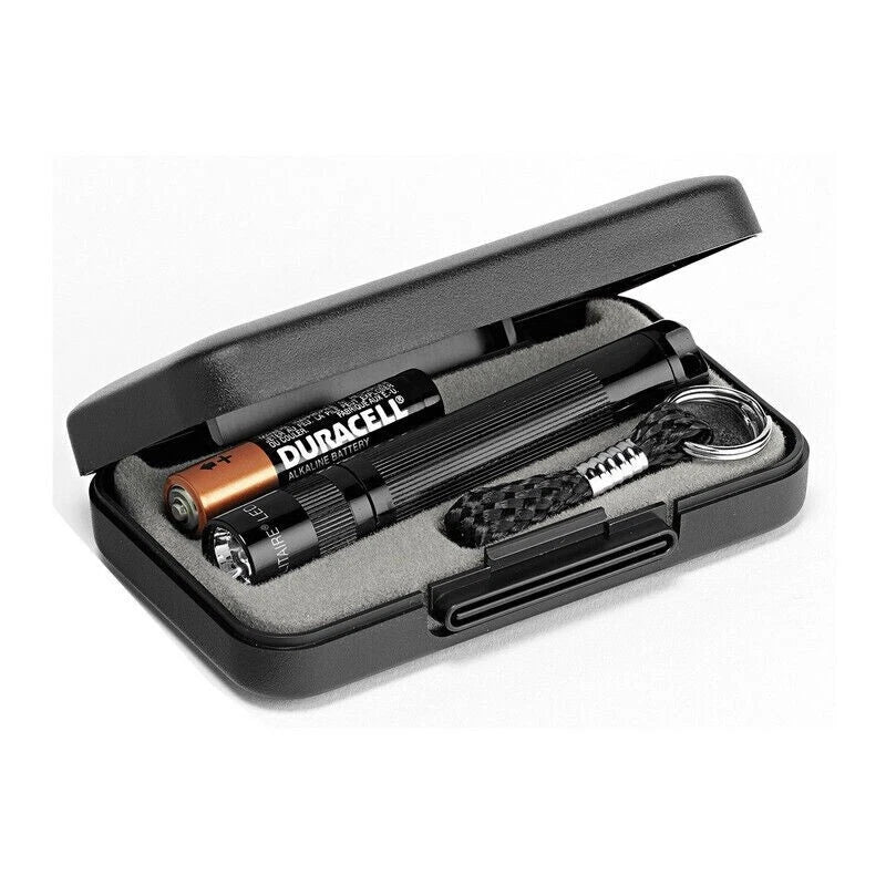 Solitaire LED Portable Torch Black High Intensity Spot to Flood Beam Aircraft Aluminium alloy Case