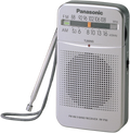 Panasonic AM/FM Pocket Radio Handheld Manual Tuning Walking Exercise 3.5mm Headphone Jack