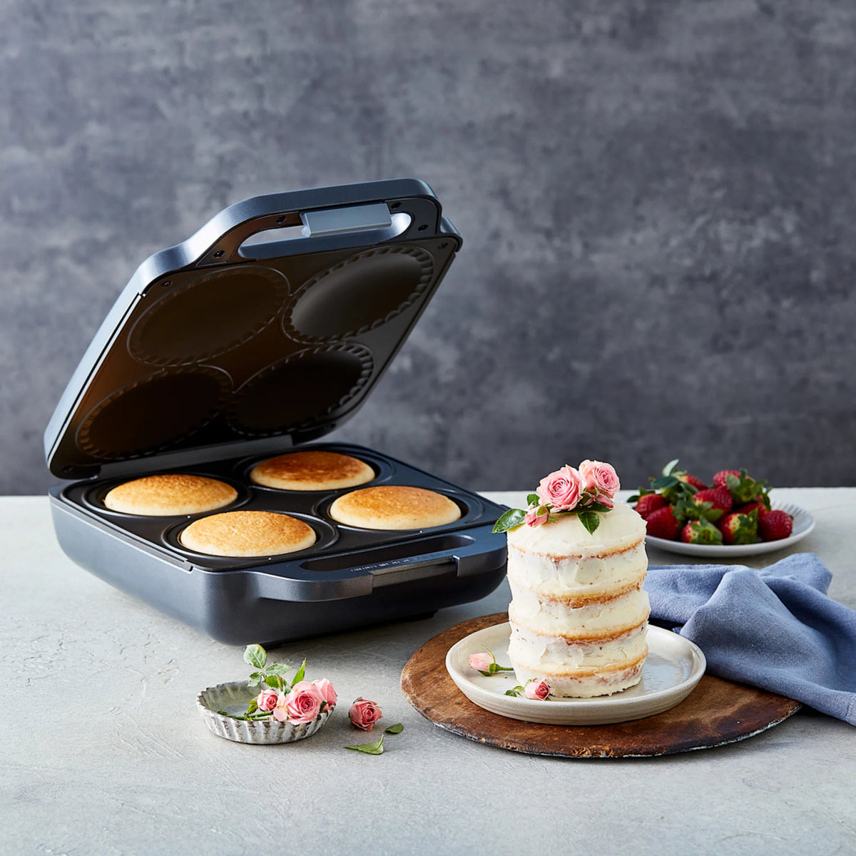 Sunbeam Pie Maker Electric Homemade Frozen Pie Machine Deep Dish Pastry Cooker Non-Stick