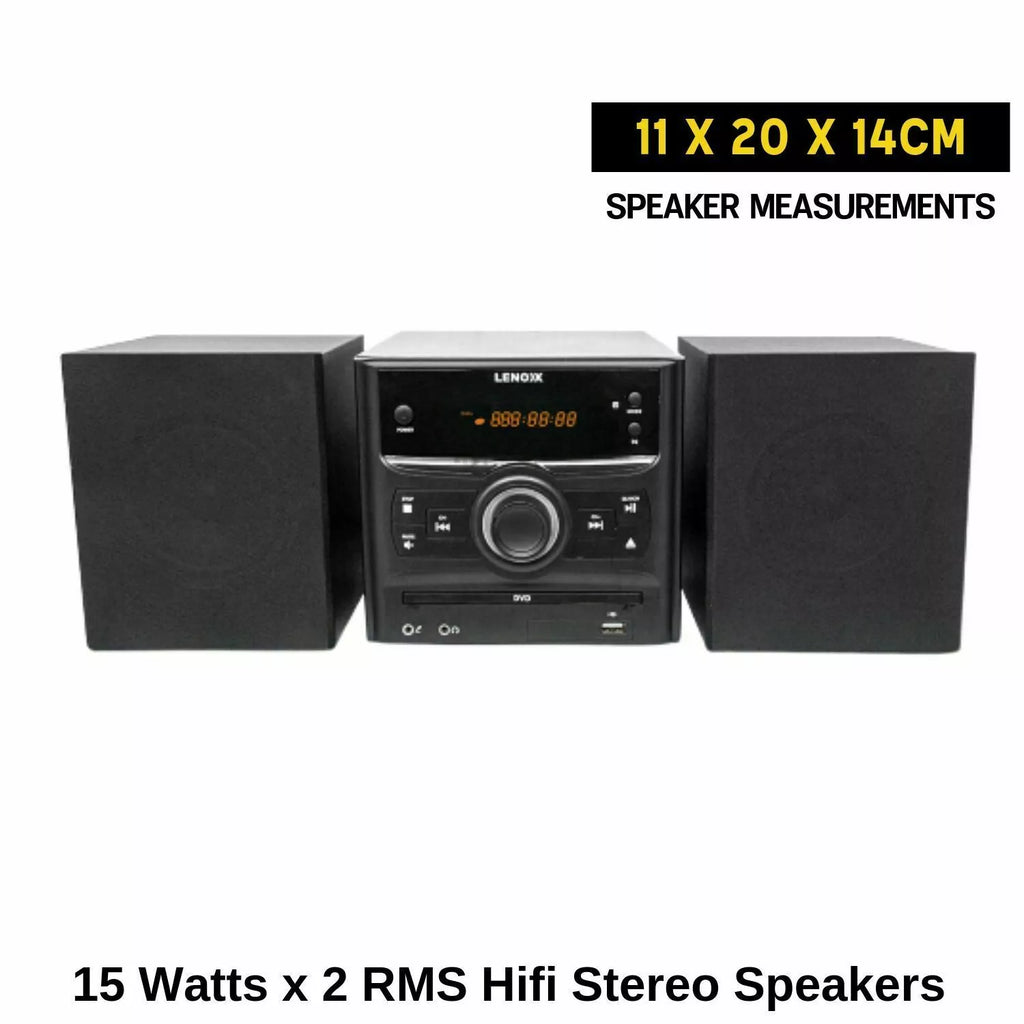 Bluetooth FM Radio 30W HiFI CD Player Speakers Music Hi Fi System USB w/ Remote