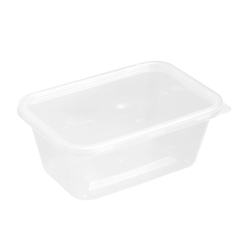 75 Pack Reusable Takeaway Food Containers BPA Free Microwave Freezer Safe - Plastic Rectangular Spare Guest Storage Work Home