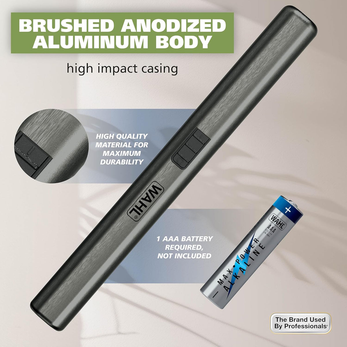 Wahl Micro Groomsman, Men's Personal Detail Trimmer Nose Ear Eyebrow Sideburns, Battery Travel Hair Clipper