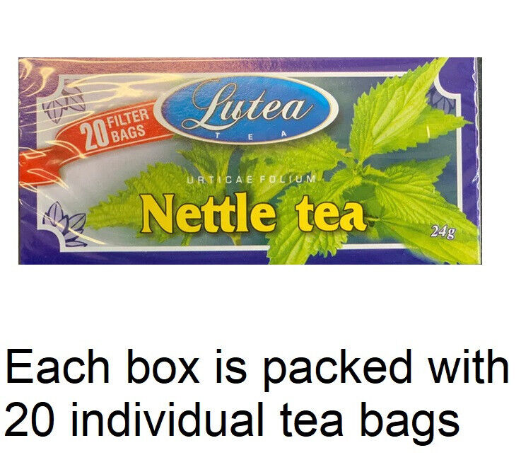 60x Nettle Tea Bags | 100% NATURAL Stinging Nettle Leaf Herbal Hot Cold Beverage | Home Herbal Drink