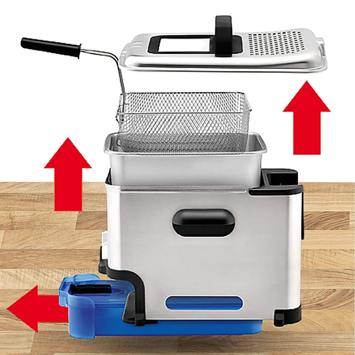 Tefal Deep Fryer Metal Basket | Chip Nugget Frozen Food Oil Frying Machine | Kitchen Appliance Cooker