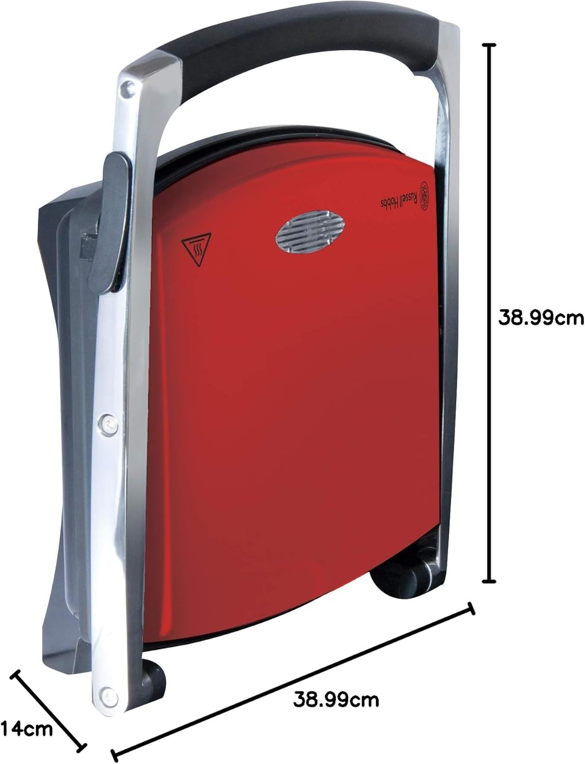 Russell Hobbs Electric Sandwich Cafe Press | 4 Slice Stainless Non-Stick Grill Maker 2100W Toast
