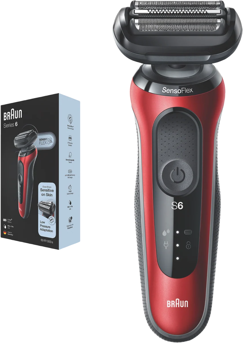 Braun Cordless Electric Shaver Li-Ion Battery, 100% Waterproof Wet and Dry Shaving Razor
