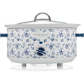 Laura Ashley 3.5L Slow Cooker Non-Stick Electric Meal Cooker Home Banquet Stainless Steel Stew Curry Maker | Removabe Cermic Crock Pot