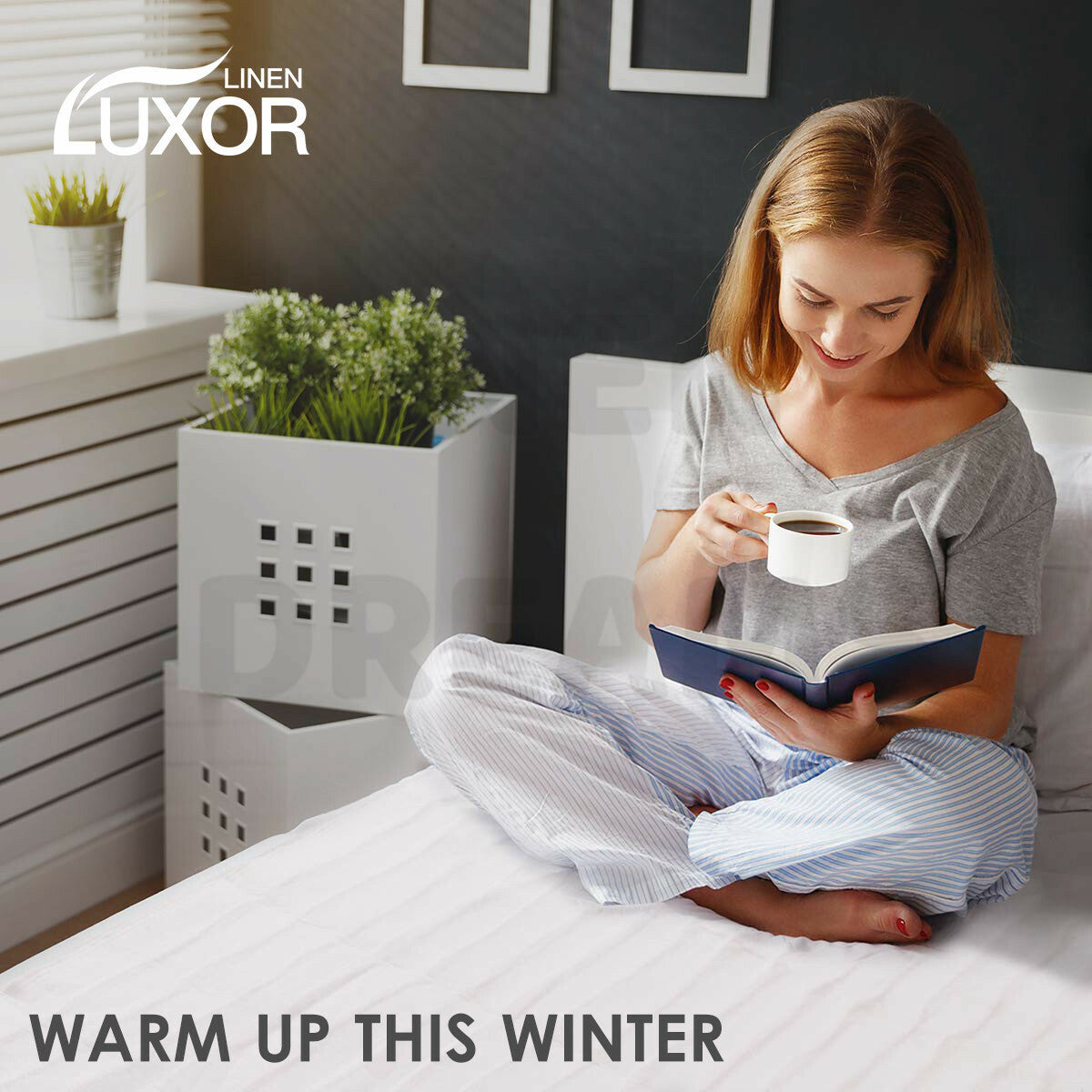 Queen Electric Blanket Fully Fitted Bedding Winter Bedroom Heating Mattress Protector Underlay