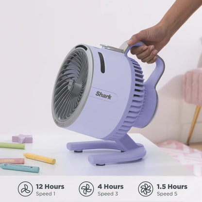 Shark Cord/Cordless Portable Misting Fan | Powerful Mist Indoor Outdoor Air Cooler
