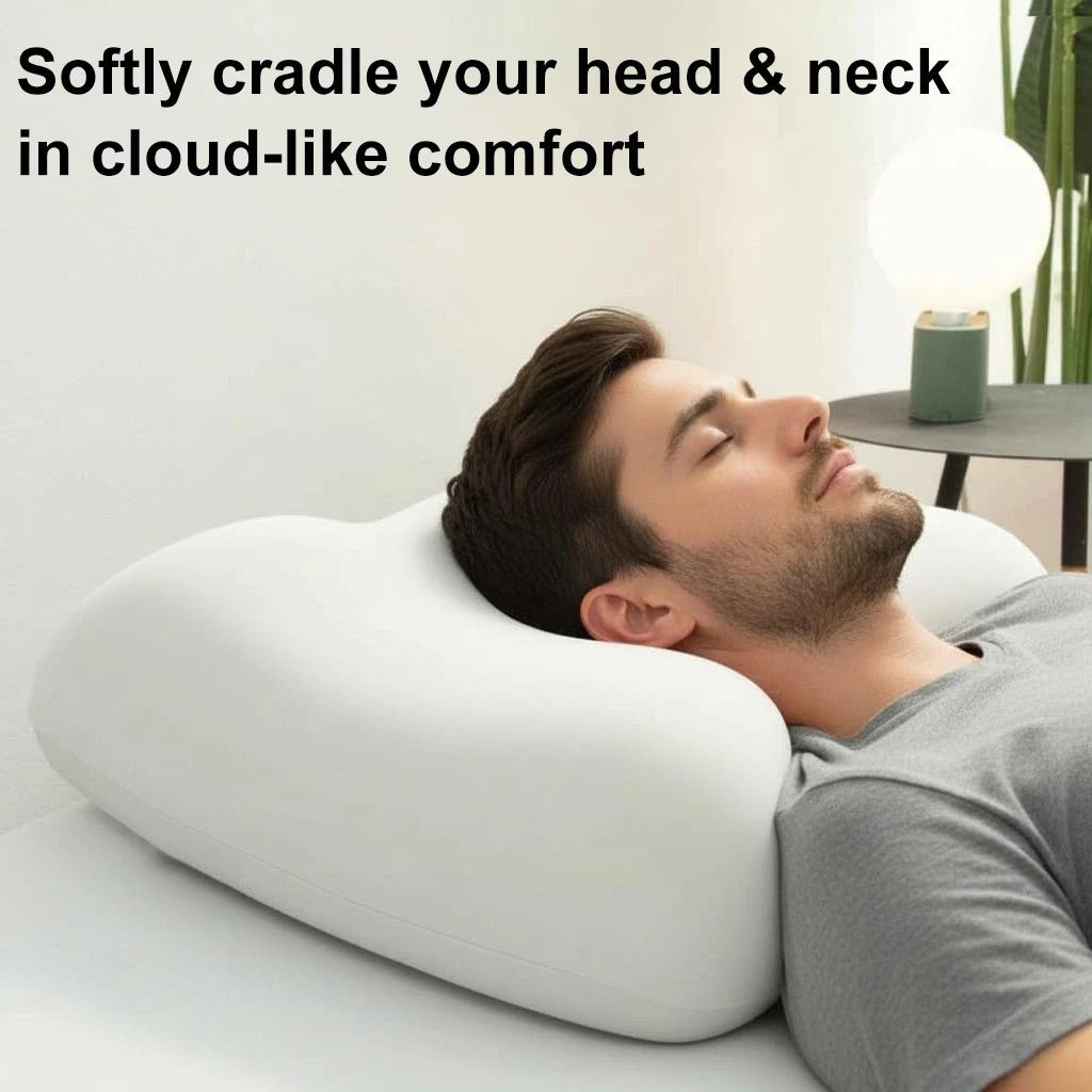 Ergonomic Side Sleepers Pillow | Contoured Back Side Sleeping | Neck Support Pillow