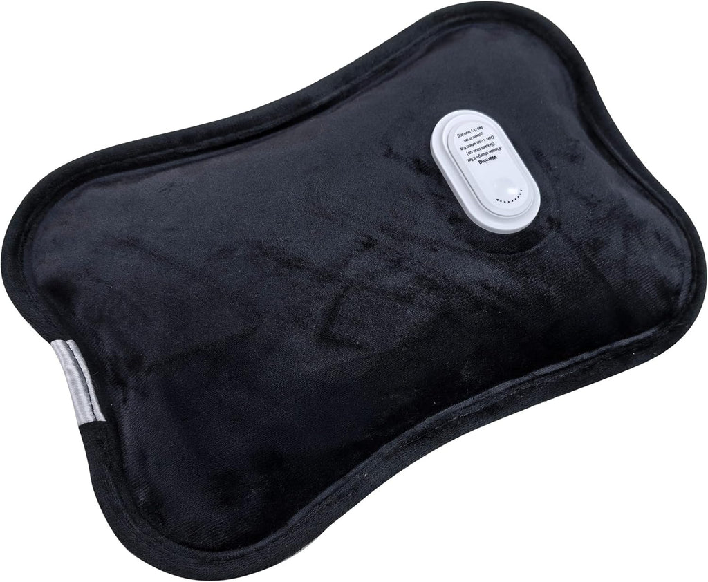 Rechargeable Electric Hot Water Bottle with Fast Heating up to 70°C, Automatic Shut-Off Safety, Portable Reusable Design for Pain Relief and Warmth, Body Aches and Pain Relief