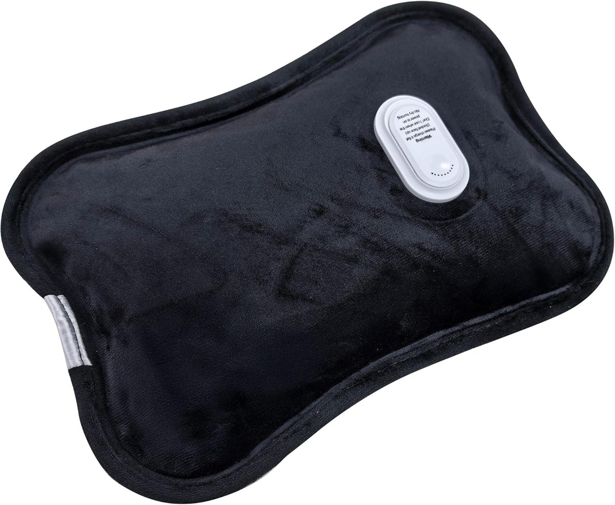 Rechargeable Electric Hot Water Bottle with Fast Heating up to 70°C, Automatic Shut-Off Safety, Portable Reusable Design for Pain Relief and Warmth, Body Aches and Pain Relief