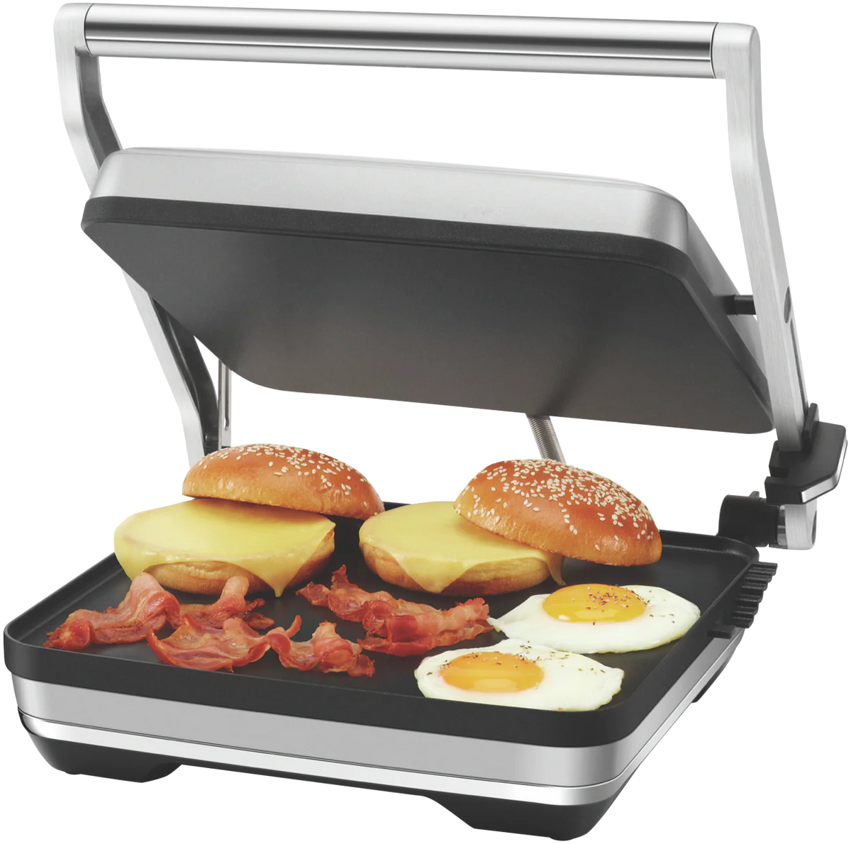 Breville 4 Slice Sandwich Press 2200W Heated Toastie Press Grill Hotplate Non-Stick Cooking Plates