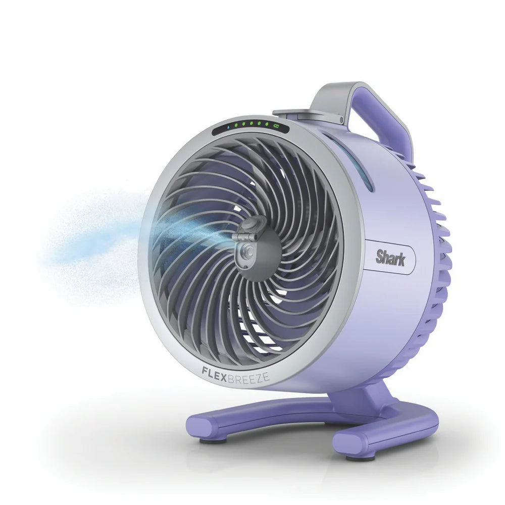 Shark Cord/Cordless Portable Misting Fan | Powerful Mist Indoor Outdoor Air Cooler