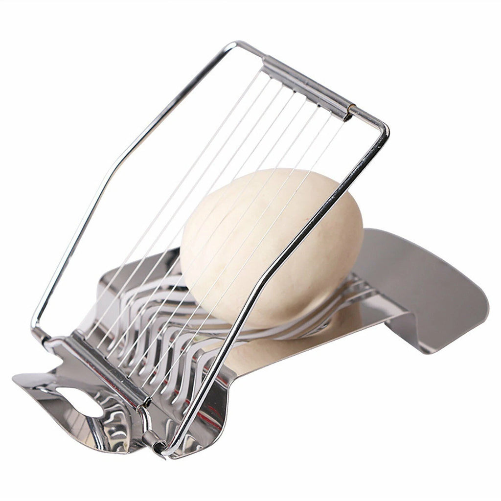 Boiled Egg Slicer Slicing Tool Mushroom Tomato Chopper Chopping Stainless Steel - Portable Home Kitchen Tool