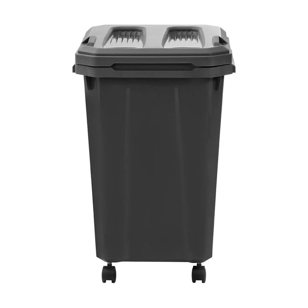 60L Rubbish Bin Garbage Garden Waste Paper Recycling Indoor Wheelie Bin Basket