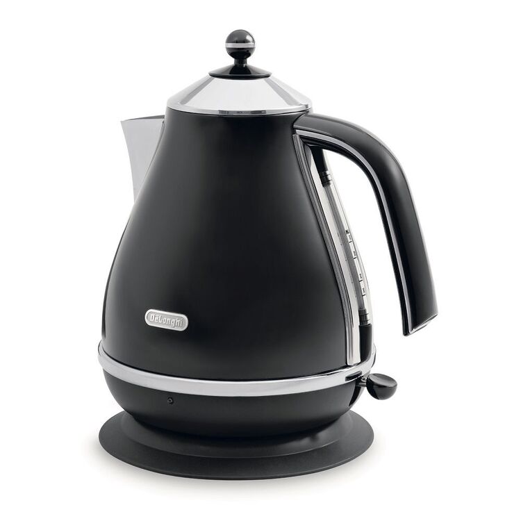 De'Longhi Stainless Steel 1.7L Kettle | Cordless Kitchen Appliance Hot Water Jug Tea Coffee