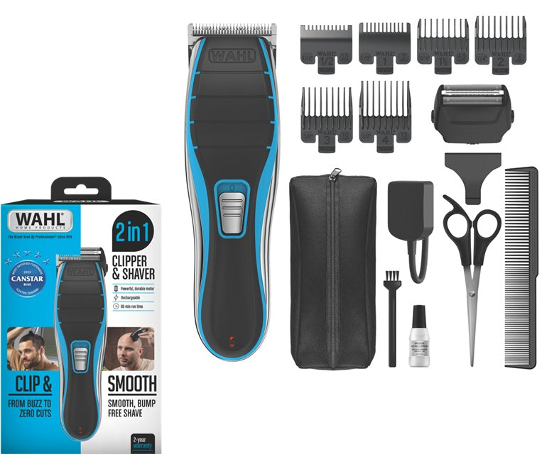 Wahl Hair Trimmer Buzz Zero Cut Shaver Clipper Rechargeable Powerful Motor Razor