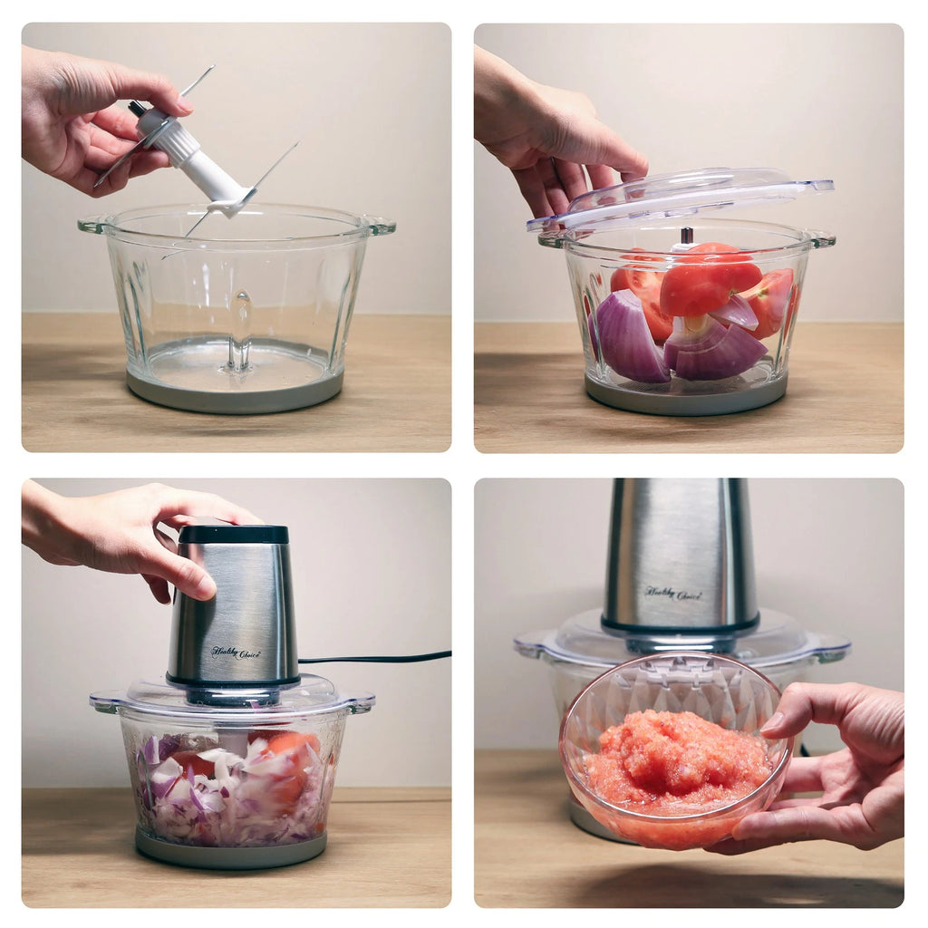 Food Chopper Vegetable Grinder Onion Garlic Veggie Slicer Dicer Cutter Kitchen Chopper Mixer